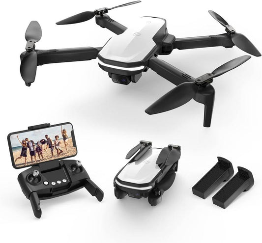 Holy Stone HS280 Foldable FPV Drone with Adjustable 1080P HD Wifi Camera, Lightweight RC Quadcopter Beginner, 2 Modular Batteries, Auto Hover.